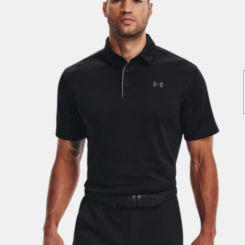 Under Armour‎ Men's Polo Shirt in Black Size M